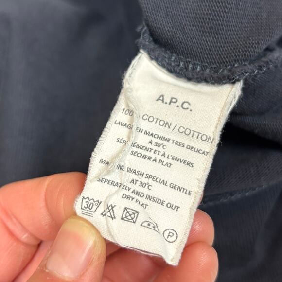 A.P.C. Rue Madame Paris Blank Hoodie Large Minimalist Quiet Luxury - Picture 7 of 9